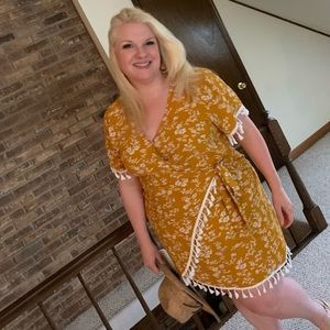 🔥hot Pick mustard fringe plus boho restock 🔥